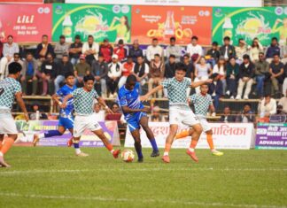 झापा–११ झापाको बिर्तामोडमा जारी सातौँ एक्स्ट्रिम झापा गोल्डकपको सेमिफाइनलमा प्रवेश