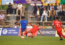 त्रिभुवन आर्मी फुटबल क्लब सातौँ एक्स्ट्रिम झापा गोल्डकपको सेमिफाइनलमा प्रवेश ।।