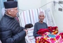 एमाले अध्यक्ष ओलीलाई पितृ शोक