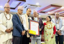 ६९औँ राष्ट्रिय सहकारी दिवसको अवसरमा परिवेश मिडियाका प्रधान सम्पादक खड्का पुरस्कृत