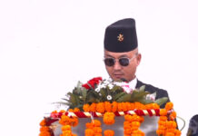 सशस्त्र प्रहरीलाई व्यावसायिक र दक्ष बनाउन सरकार प्रतिवद्ध छः गृहमन्त्री गुरुङ