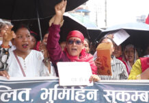 जनताको घरटहरामा डोजर लगाउने कार्य बन्द नगरे सरकारको दिनगन्ती शुरु हुने चेतावनी